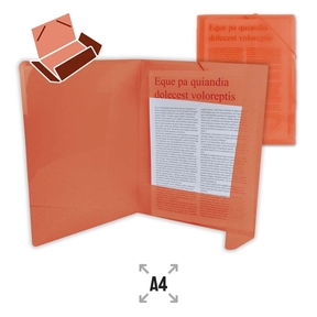 Liderpapel Chemise en Plastique avec Élastiques A4 (Rouge)