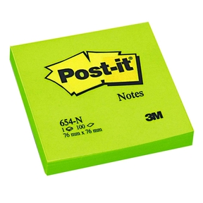 Post-it Notas Adhésifs 76 x 76 mm (100 feuilles) (Verde)
