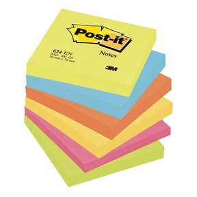 Post-it Adesivi 76 x 76 mm Confezione da 6 (Surtido)