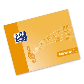 Oxford Bloc de Musique A5 10 Feuilles 5 Portées