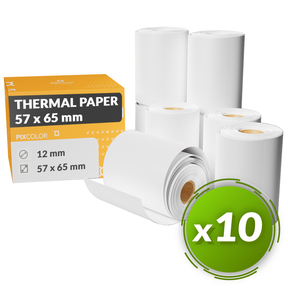 PixColor Carta Termica 57x65 mm (Confezione 10 Pz.)