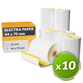 PixColor rolo Papel Calculadora 44x70 mm (Pacote 10 Pç.)