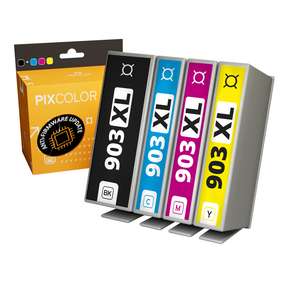 Compatibili PixColor HP 903XL Confezione 4 (BK/C/M/Y) Anti-Firmware Update
