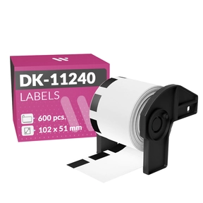 Brother DK-11240 Etiquetas Compatíveis (102,0x51,0 mm – 600 Pç.)