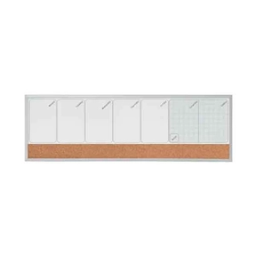 Magnetischer Wochenplaner mit Korktafel Nobo