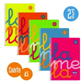 Lamela Taccuino Polipropilene / Quarto (5 Pz. Assortiti)