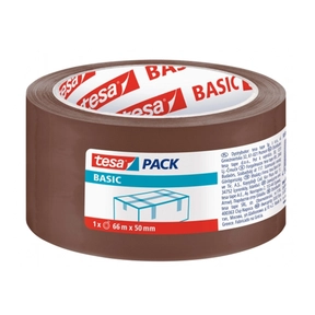 Packband Tesa Basic 50 mm x 66 m Braun