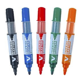 Lot de 5 marqueurs Pilot V Board Master M