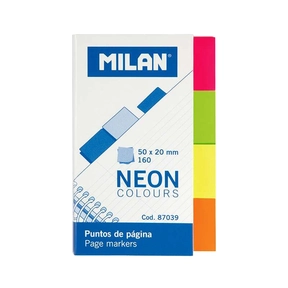 Milan Neon Removable Page Markers 160 pcs.