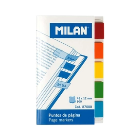 Milan Kunststoff-Lesezeichen transluzent, 100 Stk.
