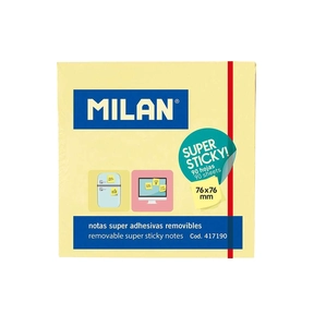 Notas Super Adesivas Milan Removíveis 90 uds.