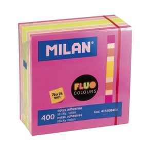 Notas Adhesivas Milan Colores 400 uds. 76 x 76 mm