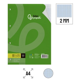 Liderpapel Paper 100 g Paper Refill Grid 2 mm