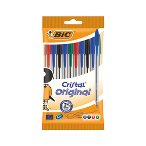 BIC Cristal Original (Sac 10 Pcs. Assortiment)