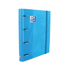 Raccoglitore ad anelli Oxford A4 con ricarica (100 fogli) (Blu)