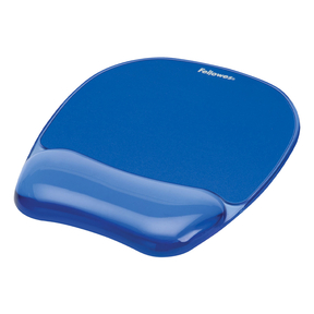Fellowes Alfombrilla de Ratón con Reposamuñecas Resistente Manchas (Azul)